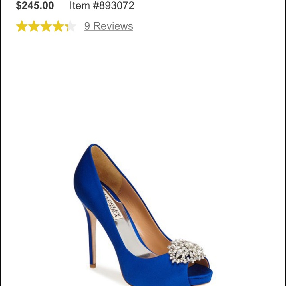 Badgley Miscka Royal Blue Pumps Holiday Shoes Holiday Outfit Inspo